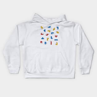 Tetris Bauhaus Kids Hoodie